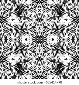 Monochrome engraving pattern. Hexagonal symmetry. Abstract texture for certificate or diploma, currency and money design. Single-leaf woodcut, xylography, printmaking. Vector Illustration