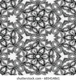 Monochrome engraving pattern. Hexagonal symmetry. Abstract texture for certificate or diploma, currency and money design. Single-leaf woodcut, xylography, printmaking. Vector Illustration