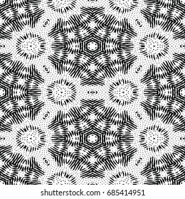 Monochrome engraving pattern. Hexagonal symmetry. Abstract texture for certificate or diploma, currency and money design. Single-leaf woodcut, xylography, printmaking. Vector Illustration