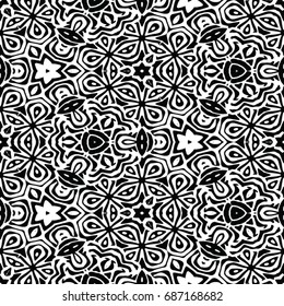 Monochrome engraving pattern. Hexagonal symmetry. Abstract texture for certificate or diploma, currency and money design. Single-leaf woodcut, xylography, printmaking. Vector Illustration