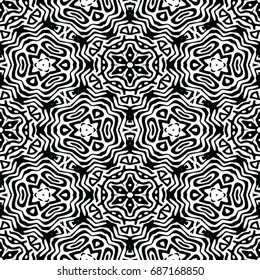 Monochrome engraving pattern. Hexagonal symmetry. Abstract texture for certificate or diploma, currency and money design. Single-leaf woodcut, xylography, printmaking. Vector Illustration