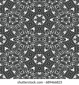 Monochrome engraving pattern. Hexagonal symmetry. Abstract texture for certificate or diploma, currency and money design. Single-leaf woodcut, xylography, printmaking. Vector Illustration