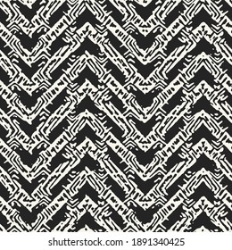 Monochrome Ethnic Aztec Chevron Pattern