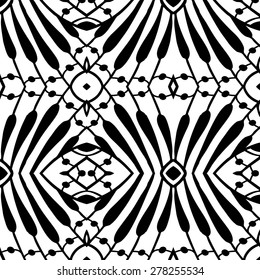  Monochrome ethnic geometric patterns can be used for wallpaper, pattern fills, web page background,surface textures. seamless background