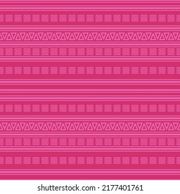 Monochrome ethnic print. Seamless vector pattern with geometric ornament. Textile design in boho style.
