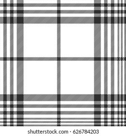 Monochrome fabric diagonal seamless texture. Vector illustration.