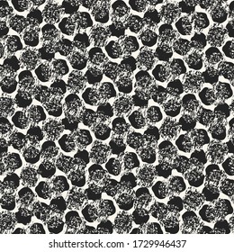 Monochrome Flecked Textured Honeycomb Pattern