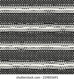 Monochrome Flecked Textured Irregularly Striped Pattern