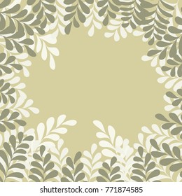 monochrome floral frame, background, wallpaper, texture vector design