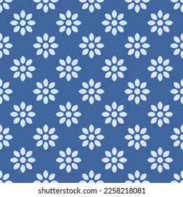 Monochrome floral octagon pattern simple geometric arrangement.