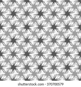 Monochrome floral pattern mesh, seamless vector background.