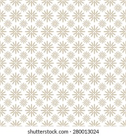 Monochrome floral pattern rounding strip, seamless vector background.