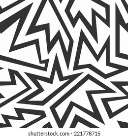 monochrome foliage seamless pattern