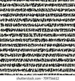 Monochrome Folk Motled Stripe Pattern
