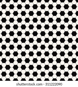 monochrome football pattern. seamless vector background.