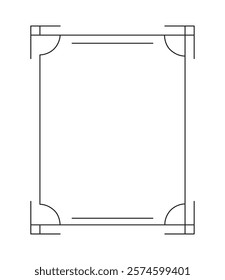 monochrome frame design isolated design