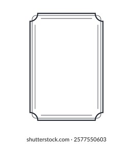monochrome frame design isolated design