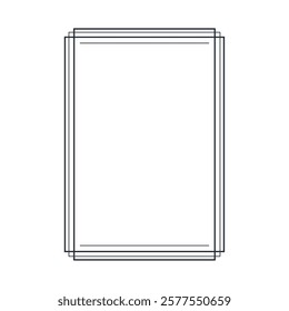 monochrome frame simple isolated design