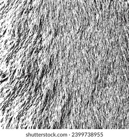 Monochrome fur texture vector illustration.