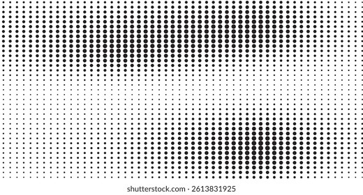 Monochrome Geometric Abstract Background With Halftone Dotted Pattern Design. Vector Illustration