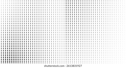 Monochrome Geometric Abstract Background With Halftone Dotted Pattern Design