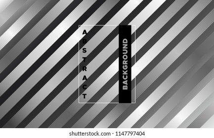 Monochrome Geometric Abstract Cover with Gradient. Simple Page Template with Glow Effect. EPS10 Vector Illustration with Stripes. Geometric Background for Cover, Banner, Poster, Business, Brochure.