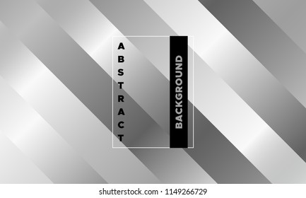 Monochrome Geometric Abstract Cover with Gradient. Simple Page Template with Glow Effect. EPS10 Vector Illustration with Stripes. Geometric Background for Cover, Banner, Poster, Business, Brochure.