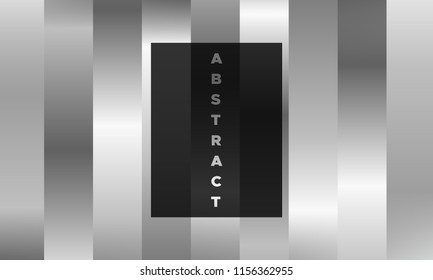 Monochrome Geometric Abstract Cover with Gradient. Simple Page Template with Glow Effect. EPS10 Vector Illustration with Stripes. Geometric Background for Cover, Banner, Poster, Business, Brochure.