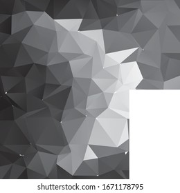 Fondo geométrico monocromo. Patrón abstracto de ilustración de medio tono. Textura vintage