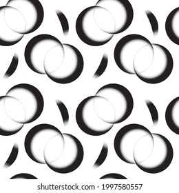 Monochrome geometric background. Seamless pattern.