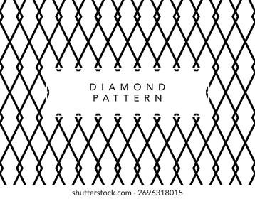 Monochrome Geometric Diamond Pattern for Modern Backgrounds