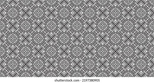 Monochrome geometric grid Pixel Art style background Modern black and white abstract mosaic texture