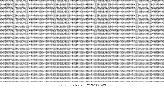 Monochrome geometric grid Pixel Art style background Modern black and white abstract mosaic texture