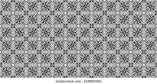 Monochrome geometric grid Pixel Art style background Modern black and white abstract mosaic texture