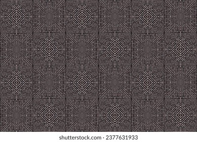 Monochrome geometric grid Pixel Art style background Modern black and white abstract mosaic texture hand drawn, not AI