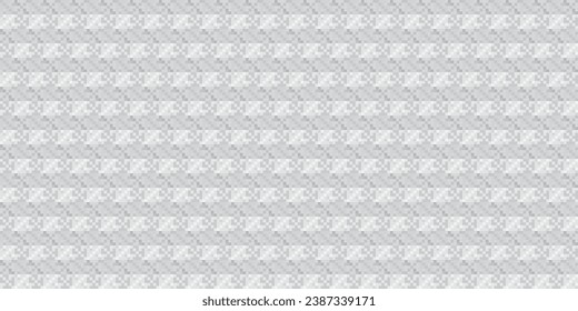einfarbiges geometrisches Raster Pixel Art Hintergrund Moderne, abstrakte, schwarz-weiße Mosaikstruktur