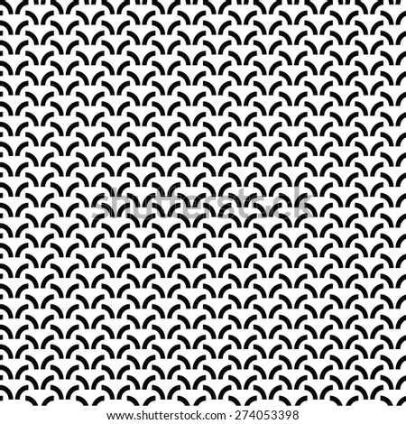 Monochrome geometric ornament. Vector seamless pattern. Endless texture can be used for printing onto fabric, paper or scrap booking, wallpaper, pattern fills, web page background, surface texture. 