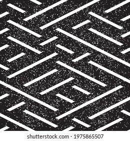 Monochrome geometric pattern 6497. Seamless vector illustration eps 10.