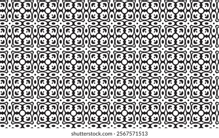 Monochrome geometric pattern with abstract black and white design