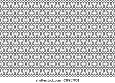 monochrome geometric pattern with honeycombs