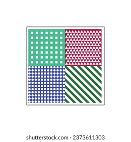 Monochrome Geometric Pattern illustration Design
