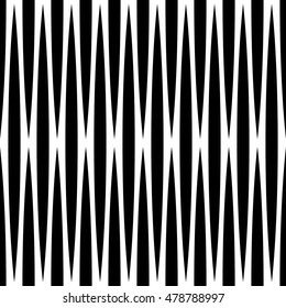 Monochrome geometric pattern with lines. Seamlessly repeatable.
