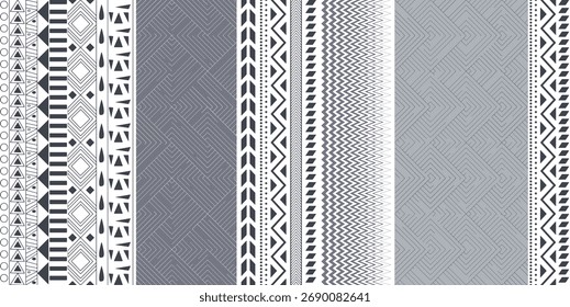 Fondo de rayas de patrón geométrico monocromo