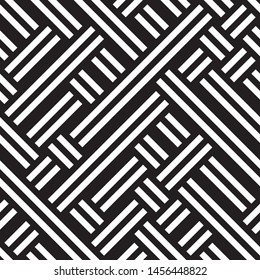 Abstract Striped Textured Geometric Seamless Pattern Stock Vector ...