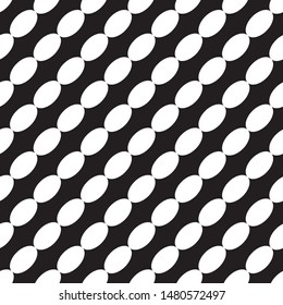 Monochrome geometric pattern. Vector seamless pattern. Modern stylish texture.