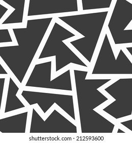monochrome geometric seamless pattern