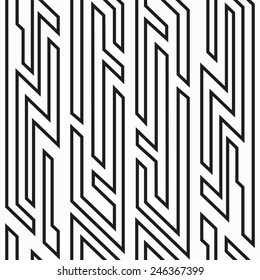monochrome geometric seamless pattern
