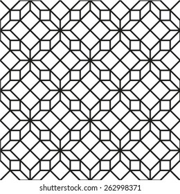 Monochrome geometric seamless pattern