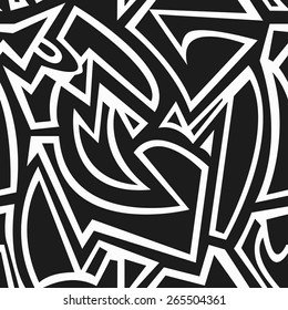 monochrome geometric seamless pattern