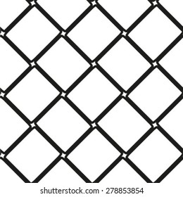 Monochrome geometric seamless pattern.
